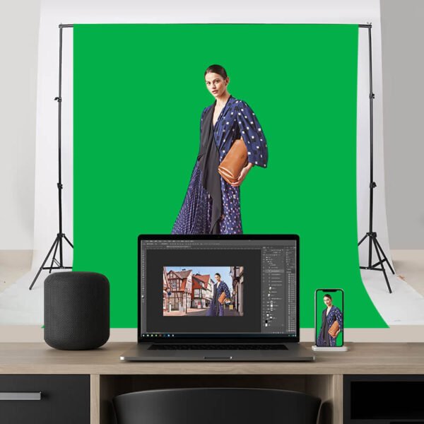 Fotostudijos komplektas su 3 fonais ir 4 šviestuvais - MIDI+ - Image 9