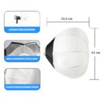 Pastovios šviesos 100w LED apšvietimas su OCTA bowens softbox ir stovu - Image 4