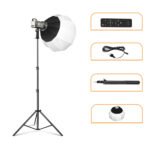 Pastovios šviesos 100w LED apšvietimas su OCTA bowens softbox ir stovu