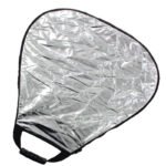 Trikampis sulankstomas 5 spalvų reflektorius atšvaitas su rankena (80 cm) - Image 7