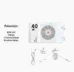 Nešiojama ir įkraunama 40W LED lempa - Image 2