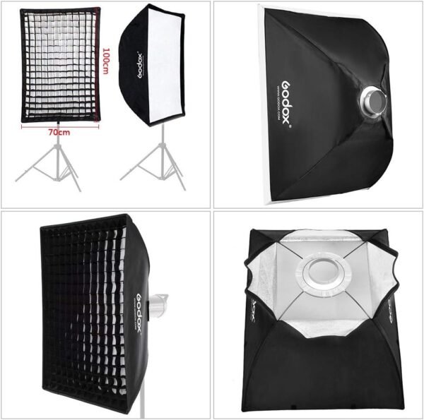 Godox 70x100 bowens softbox + grid - Image 6