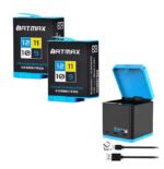 Gopro kameros 9 10 11 12 baterijos (AHDBT-901) + kroviklis