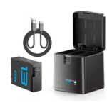 Gopro 13 kameros baterija + kroviklis (komplektas)