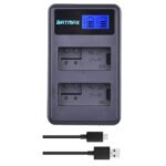 Dvigubas su USB Canon baterijų kroviklis LP-E8