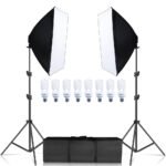 Apšvietimo rinkinys su 8 lemputėmis (softbox, stovai, lemputės) - Image 2