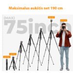 Profesionalus „K&F Concept“ trikojis stovas su ballhead – 190 cm - Image 4