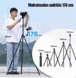 Alkūninis trikojis stovas „Ulanzi“ 176 cm + pultelis - Image 4