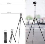 Profesionalus „K&F Concept“ trikojis stovas su ballhead – 160 cm - Image 3