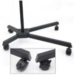 Pusmėnulio formos lempa su stovu ir ratukais + pultelis - Image 5