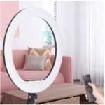 LED žiedinė lempa su telefono laikikliu ir stovu – Ambitful - Image 7