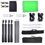 Fotostudijos komplektas su 3 fonais ir 2 skėčiais - Image 2