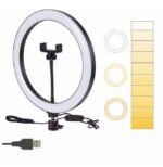 LED žiedinė selfie lempa su stovu – MAXI + bluetooth pultelis - Image 9