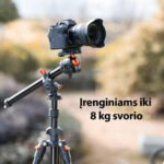 Profesionalus „K&F Concept“ trikojis stovas su ballhead ir alkūne – 195 cm - Image 6