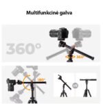 Profesionalus „K&F Concept“ trikojis stovas su ballhead ir alkūne – 195 cm - Image 17