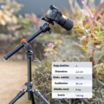 Profesionalus „K&F Concept“ trikojis stovas su ballhead ir alkūne – 195 cm - Image 14