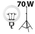 LED žiedinė lempa 70W su 3 telefono laikikliais ir stovu – PRO Max - Image 2