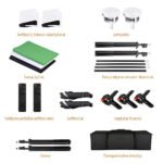 Fotostudijos komplektas su 3 fonais, 2 led šviestuvais, reguliuojamais pulteliu – MIDI LED - Image 13