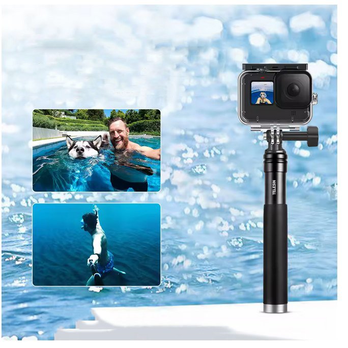 Clipboard02se Teleskopinė TELESIN lazda veiksmo kameroms 90 cm - Image 1