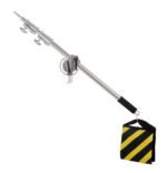 Tvirtas nerūdijančio plieno stovas su stabdžiais (280 cm), su gervės alkūne ir smėlio maišu - Image 5