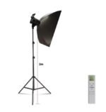 Pastovios šviesos 135w LED apšvietimas su 50x70cm bowens softbox ir stovu