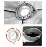 Aštuoniakampis 120 cm Bowens softbox - Image 2