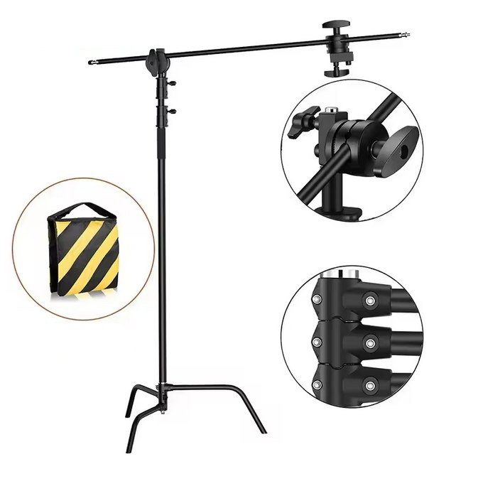 cstand-stovas-juodas Profesionalus juodas C-stand stovas (Cstand) - Image 1