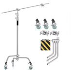 Profesionalus C-stand stovas su ratukais