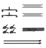 Fonų, dekoracijų tvirtinimo stovas su ratukais ir segtukais - Image 8