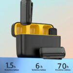 Belaidžiai mikrofonai telefonui – Android ir IOS (su krovimo dėklu) - Image 2