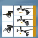 Fonų, dekoracijų tvirtinimo stovas su ratukais ir segtukais - Image 3