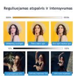 LED žiedinė lempa su 3 telefono laikikliais ir stovu – PRO PRO - Image 2