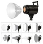 Pastovios šviesos 135w LED apšvietimas su OCTA bowens softbox ir stovu - Image 7