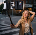 Nešiojama Ulanzi įkraunama RGB šviesa filmavimams + laikikliai - Image 3