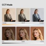 Nešiojama Ulanzi įkraunama RGB šviesa filmavimams + laikikliai - Image 7