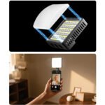 Nešiojama Ulanzi įkraunama RGB šviesa filmavimams + laikikliai - Image 10