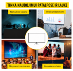 Projektoriaus ekranas su stovu VEVOR - Image 2