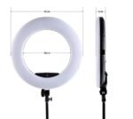 LED žiedinė lempa 96W su telefono laikikliu, veidrodžiu ir stovu – PREMIUM + - Image 5