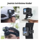 TELESIN laikiklis ant galvos DJI, Gopro - Image 6