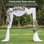 2x2 m reguliuojamo dydžio sienelė dekoracijoms, tentui, fonui, papuošimams - Image 6