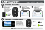 Bluetooth telefono nuotolinis pultelis (IOS ir Android) - Image 4