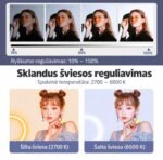 LED žiedinė lempa su 3 telefono laikikliais ir stovu – PRO 2 50W Balta - Image 5
