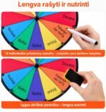 Stalinis sukamas laimės ratas, 30,5 cm, 12 sektorių - VEVOR - Image 3