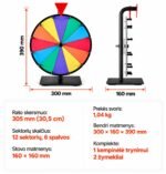 Stalinis sukamas laimės ratas, 30,5 cm, 12 sektorių - VEVOR - Image 7